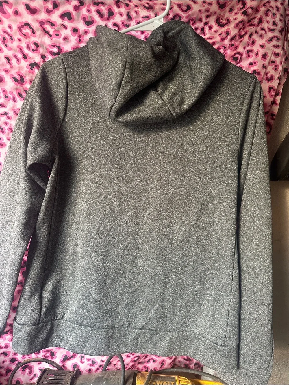 Nike Dark Gray Hoodie with Teal Swoosh